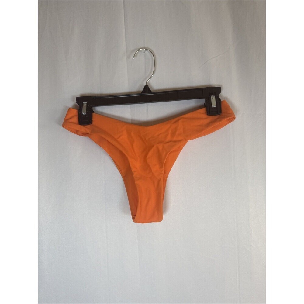SHEIN Bright Orange Bikini Bottom Size Small NWOT